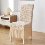 Zebra Valvet Chair cover Skin Gold